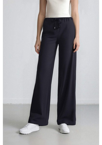 Wide Leg Geniş Paça Esnek Belli Bağcıklı Basic Düz Palazzo Pantolon C5628AX25SP