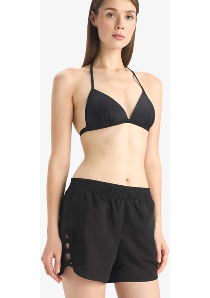 Regular Fit Deniz Şortu-Fall in Love B7210AX25SM