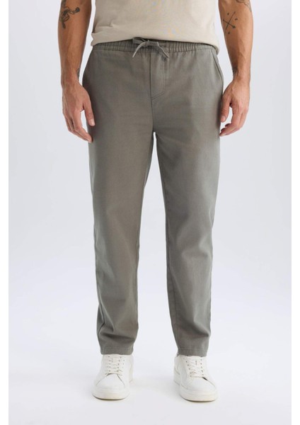 %100 Pamuk Regular Fit Normal Kesim Yazlık Jogger Pantolon D1045AX25SP