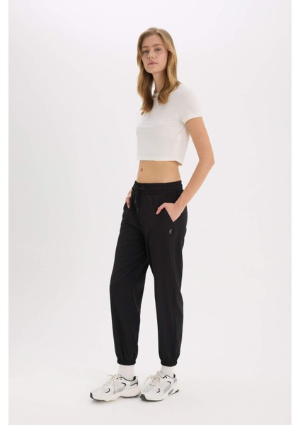Fit Sporcu Dokuma Jogger Eşofman Altı Standart Fit A2437AX25SP