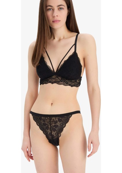 Dantelli Kaplı Pedli Bralet-Fall in Love R6569AZ25SP