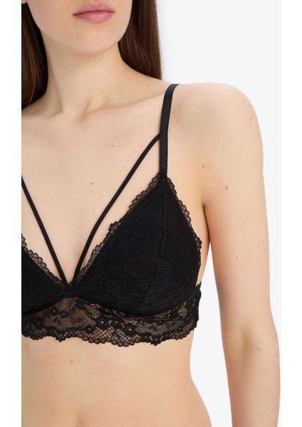 Dantelli Kaplı Pedli Bralet-Fall in Love R6569AZ25SP