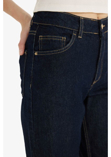 Straight Wide Yüksek Bel Uzun Jean Pantolon D5123ax25sp
