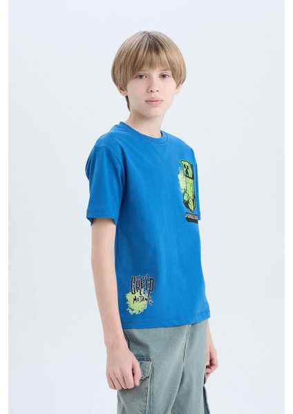 Erkek Çocuk Minecraft Kısa Kollu Tişört D9561A825SM indirimleri