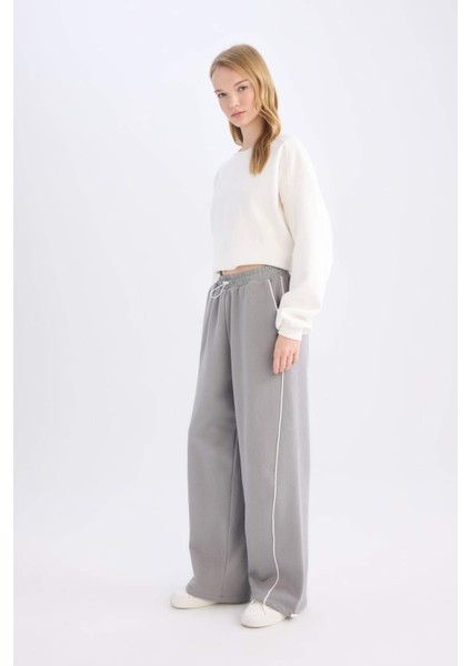 Coool Beli Lastikli Wide Leg Geniş Bol Paça Eşofman Altı E0163AX24WN fırsatları
