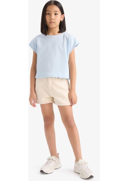 Kız Çocuk Gabardin Şort D7108A825SM