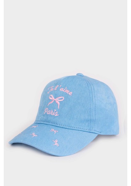 Kız Çocuk Nakışlı Jean Görünümlü Cap Şapka D8429A825SM modelleri