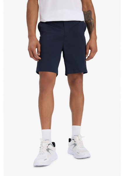 Fit Slim Fit Dar Kesim Sporcu Dokuma Şort D9249AX25SP