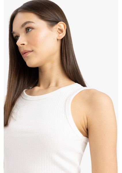 Slim Fit Dar Kesim Halter Yaka Fitilli Kaşkorse Atlet A8859AX25SP fırsatları