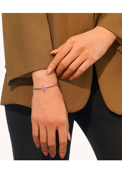Pembe Güller Charm, 925 Ayar Gümüş indirimleri