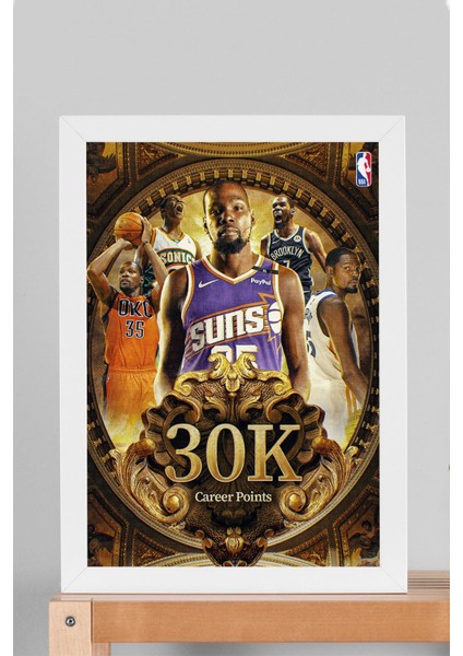 Kevin Durant Çerçeveli Tablo - Basketbol Nba Posteri Tablo