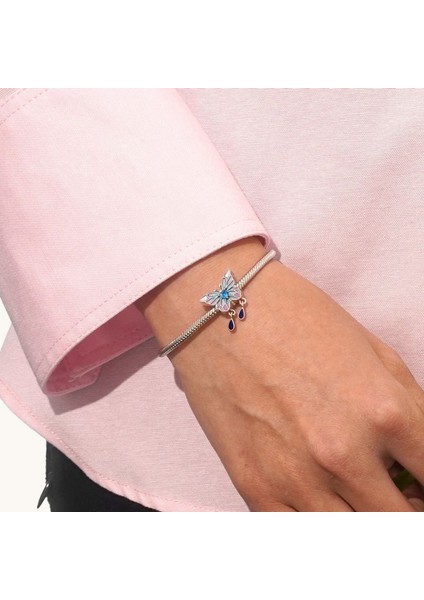 Mavi Morpho Kelebek Charm, 925 Ayar Gümüş fırsatları