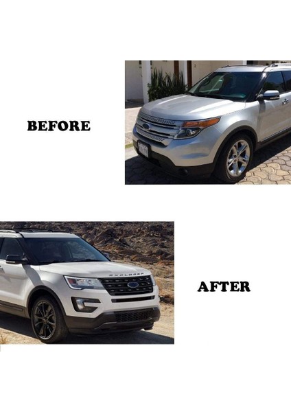 3D Harfler Abs Ön Kaput Amblemi Explorer Spor Hood Ford Explorer 2011-2020 Için Harfler Çıkartmalar (Mat Siyah) (Yurt Dışından) modelleri