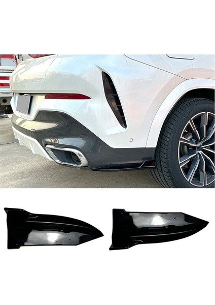 Bmw X6 G06 M Sport 2019-2022 Arka Tampon Kanatları Spoiler Ayırıcı Difüzör Koruyucu Kapak Aksesuarları, Abs Siyah (Yurt Dışından) fiyatları