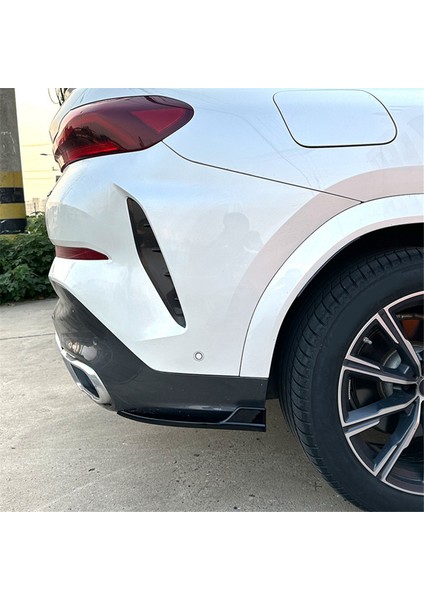 Bmw X6 G06 M Sport 2019-2022 Arka Tampon Kanatları Spoiler Ayırıcı Difüzör Koruyucu Kapak Aksesuarları, Abs Siyah (Yurt Dışından) modelleri
