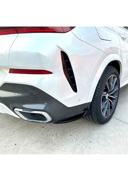 Bmw X6 G06 M Sport 2019-2022 Arka Tampon Kanatları Spoiler Ayırıcı Difüzör Koruyucu Kapak Aksesuarları, Abs Siyah (Yurt Dışından) fırsatları