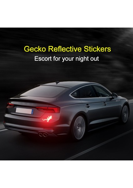 2 Adet Gece Sürüş Uyarı Gecko Şerit Işık Reflektörü Güvenlik Uyarı Işareti Arabalar Oto Dış Aksesuarları Beyaz (Yurt Dışından) modelleri