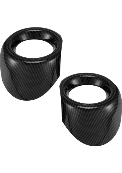 Ford Mustang 2015-2017 Için Araba Ön Sis Lambası Trim Halkası Sis Lambası Koruma Kapağı Karbon Fiber (Yurt Dışından)