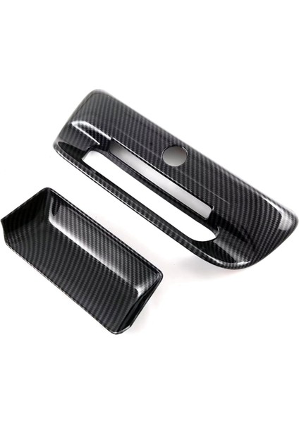 Dodge Ram 1500 Trx 2023 2024 Arka Bagaj Bagaj Kapağı Kapı Kolu Kapağı Trim Araba Dış Aksesuarları - Abs Karbon Fiber (Yurt Dışından)