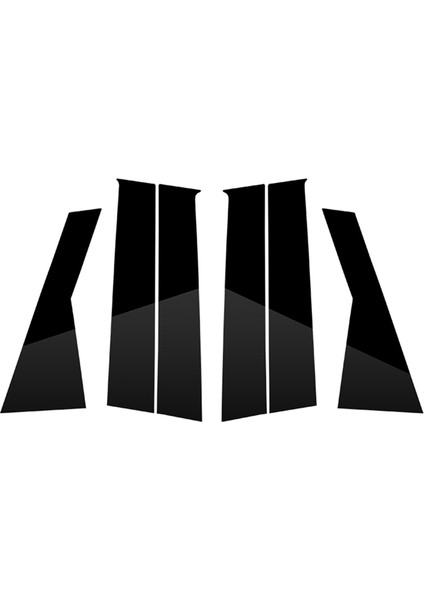 Araba Pencere Direkleri Kapı Döşeme Çıkartması Kapağı Dodge Journey 2010-2016 Dış Aksesuarlar Siyah (Yurt Dışından)