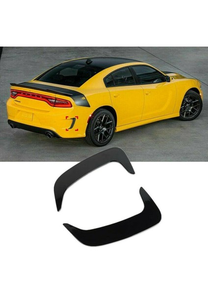 Arka Tampon Yan Kanat Havalandırma Çıkış Kapağı Döşemesi Dodge Charger 2015-2021 Aksesuarları 2 Adet (Siyah) (Yurt Dışından) fiyatları