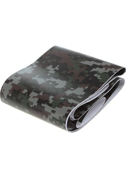 1 Rulo Camo Araba Etiket Karbon Fiber Motosiklet Pvc Vinil Ordu Etiket Camo Woodland Kamuflaj Etiket Siyah Dijital Kamuflaj 152X10 cm (Yurt Dışından)