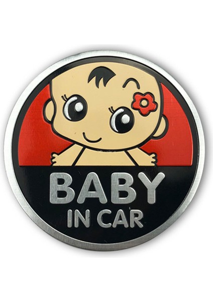 Arabada Bebek Etiketi Nissan X-Traıl Qashqai Skoda Octavia Fabia Renault Clio J Için Arabada Bebek Alüminyum Etiketi (Yurt Dışından)