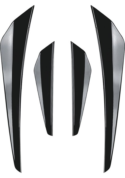 Araba Parlak Siyah Ön Tampon Yan Splitter Spoiler Trim Sis Lambası Canard Vw Golf Mk8 Standart Gtı Rline 2021-2023 (Yurt Dışından)