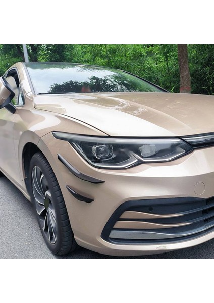 Araba Parlak Siyah Ön Tampon Yan Splitter Spoiler Trim Sis Lambası Canard Vw Golf Mk8 Standart Gtı Rline 2021-2023 (Yurt Dışından) indirimleri