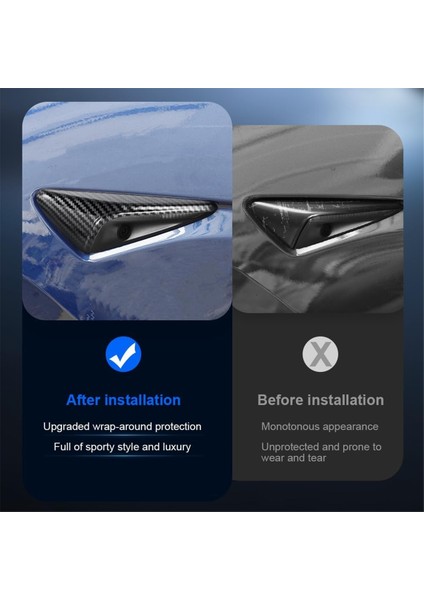 Yan Çamurluk Kamera Kılıfı Trim Tesla Model 3 Highland 2024 Dönüş Sinyali Kapağı Modeli 3+ Yan Kamera Koruma Kapağı (Yurt Dışından) fiyatları