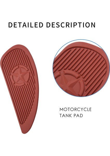 1 Çift Motosiklet Tankı Çekiş Pedi Yan Gaz Diz Tutma Koruyucusu Kaymaz Etiket Kawasaki Suzuki Honda Kahverengi (Yurt Dışından) modelleri