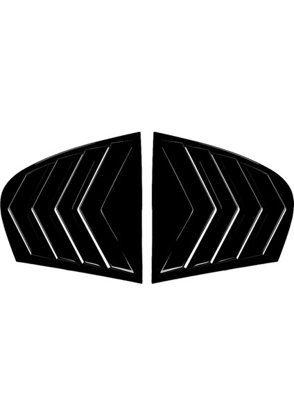 Araba Arka Cam Panjur Kapağı Döşeme Pencere Panjuru Yan Havalandırma Döşemesi Bmw 5 Serisi E60 2004-2010 Parlak Siyah (Yurt Dışından)