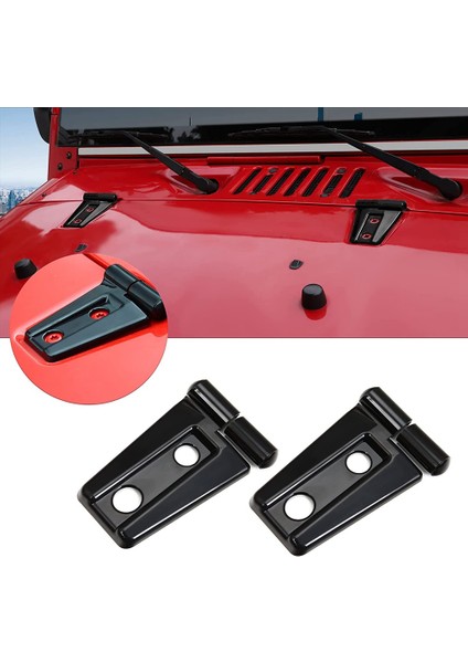 Jeep-Wrangler Jk & Unlimited 2007-2017 Için Kaput Menteşe Kapağı Trim Aksesuarları (Siyah) (Yurt Dışından) fiyatları