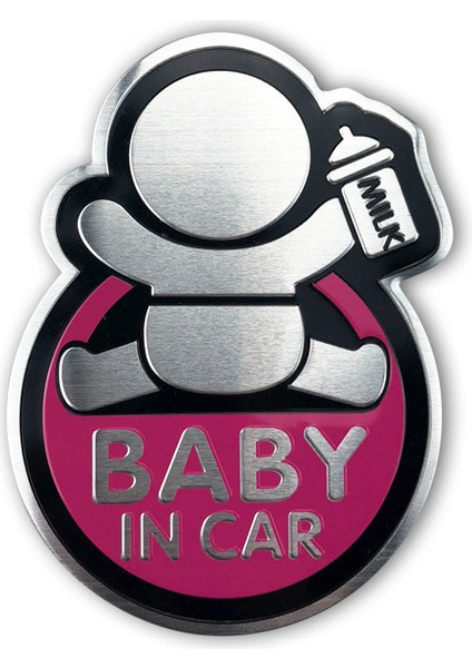 Arabada Bebek Etiketi Nissan X-Traıl Qashqai Skoda Octavia Fabia Renault Clio D Için Arabada Bebek Alüminyum Etiketi (Yurt Dışından)