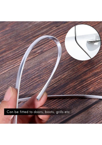 20FT Krom Kalıp Trim Şerit Araba Kapı Kenarı Çizik Koruma Koruyucu Kapak Gümüş (Yurt Dışından) modelleri