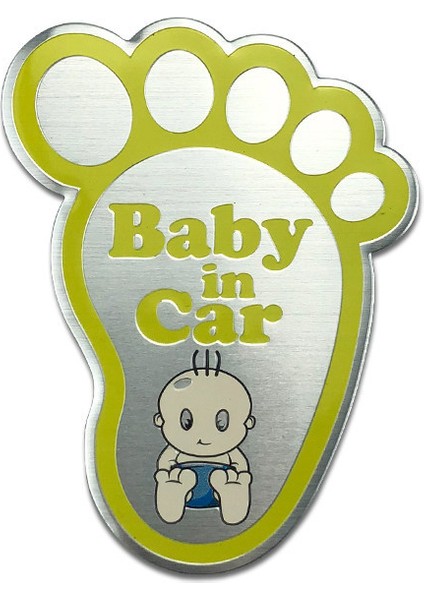 Arabada Bebek Etiketi Nissan X-Traıl Qashqai Skoda Octavia Fabia Renault Clio G Için Arabada Bebek Alüminyum Etiketi (Yurt Dışından)