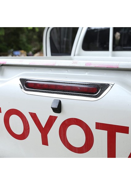Toyota Hilux 2015-2021 Için Yumuşak Karbon Fiber Bagaj Kapağı Fren Lambası Çerçeve Trim Dekorasyon Çıkartması Aksesuarları (Yurt Dışından) fiyatları