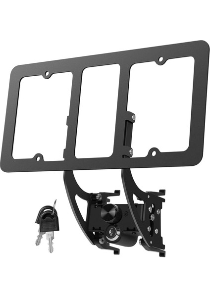 Tesla Model Y 2021-2024 Model 3 2021-2023 Için Kilitlenebilir Ön Plaka Tutucu, Hırsızlığa Karşı Ön Plaka Çerçevesi (Yurt Dışından)
