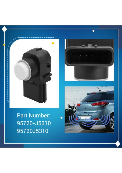 95720-J5310 95720J5310 Hyundai Kia Parktronic Beyaz Için Araç Geri Vites Radarı Park Sensörü (Yurt Dışından) fırsatları