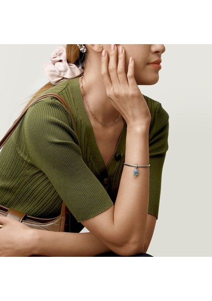 Ortanca Charm, 925 Ayar Gümüş