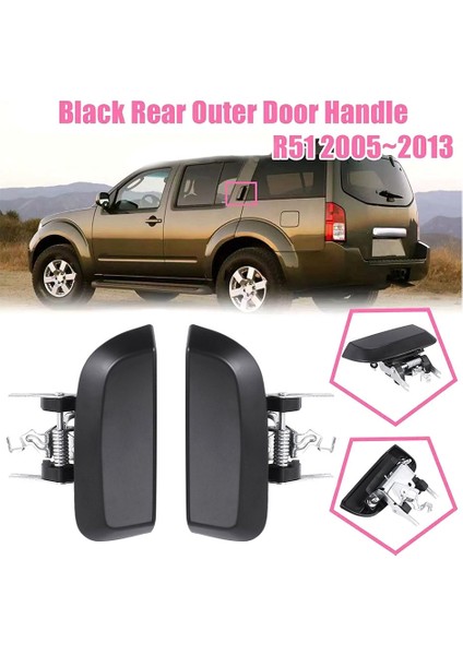 Araba Arka Sol ve Sağ Kapı Dış Kolu Nissan Pathfinder R51 2005-2013 1030514,82607-EA502,82606-EA502 (Yurt Dışından)