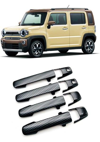 Suzuki Wagon R 2022+ Karbon Fiber Araba Dış Kapı Kolu Kapak Trim Için (Yurt Dışından)