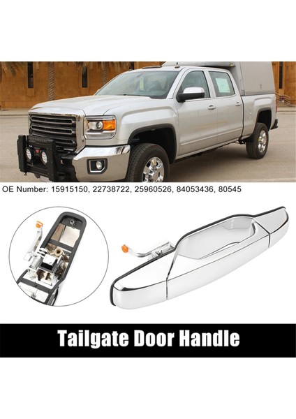 Araba Ön Arka Lh Rh Dış Kapı Kolu Chevy Silverado Tahoe Gmc Yukon 25960525 25960526 25960521 25960522 (Yurt Dışından)