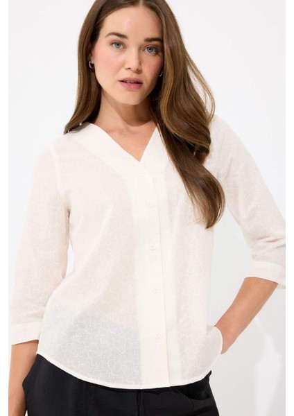 Regular Fit Apaş Yaka Basic Düz Pamuklu Yarım Kollu Gömlek E5949AX25SP modelleri