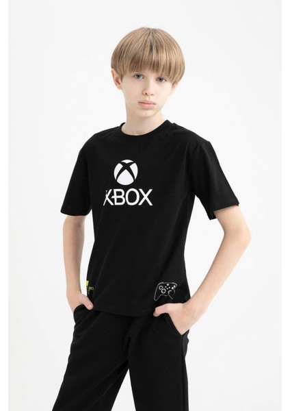 Erkek Çocuk Xbox Bisiklet Yaka Sırt Baskılı Kısa Kollu Tişört D9562A825SM fiyatları