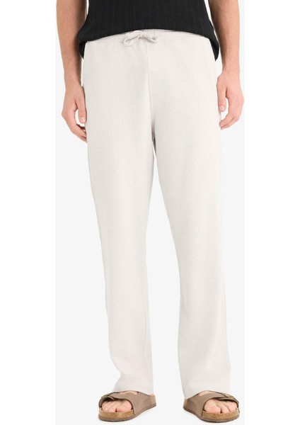 Beli Bağcıklı Wide Leg Geniş Paça Eşofman Altı E5212AX25SM
