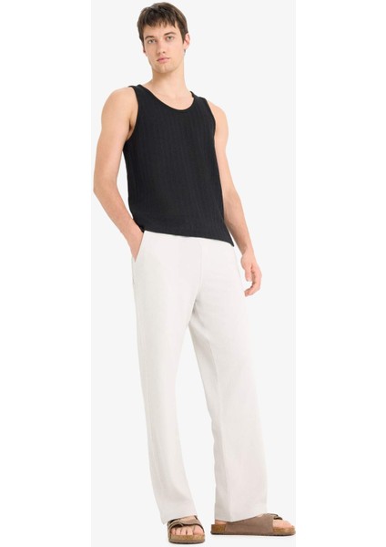 Beli Bağcıklı Wide Leg Geniş Paça Eşofman Altı E5212AX25SM