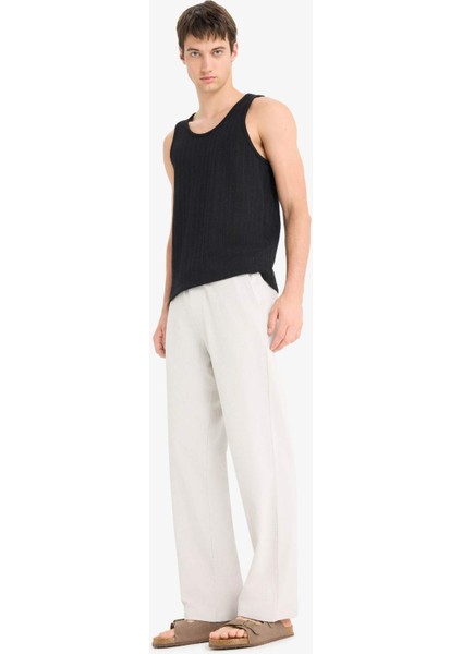 Beli Bağcıklı Wide Leg Geniş Paça Eşofman Altı E5212AX25SM