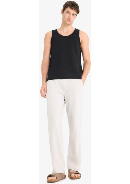 Beli Bağcıklı Wide Leg Geniş Paça Eşofman Altı E5212AX25SM