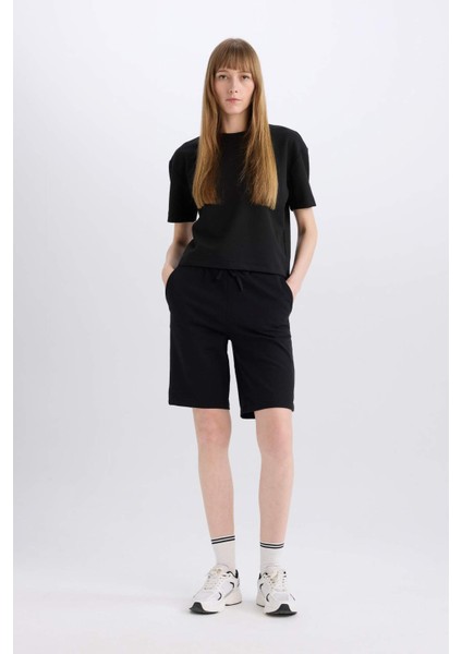 Regular Fit Normal Bel Düz Paça Bermuda Şort W9369AZ25SM modelleri